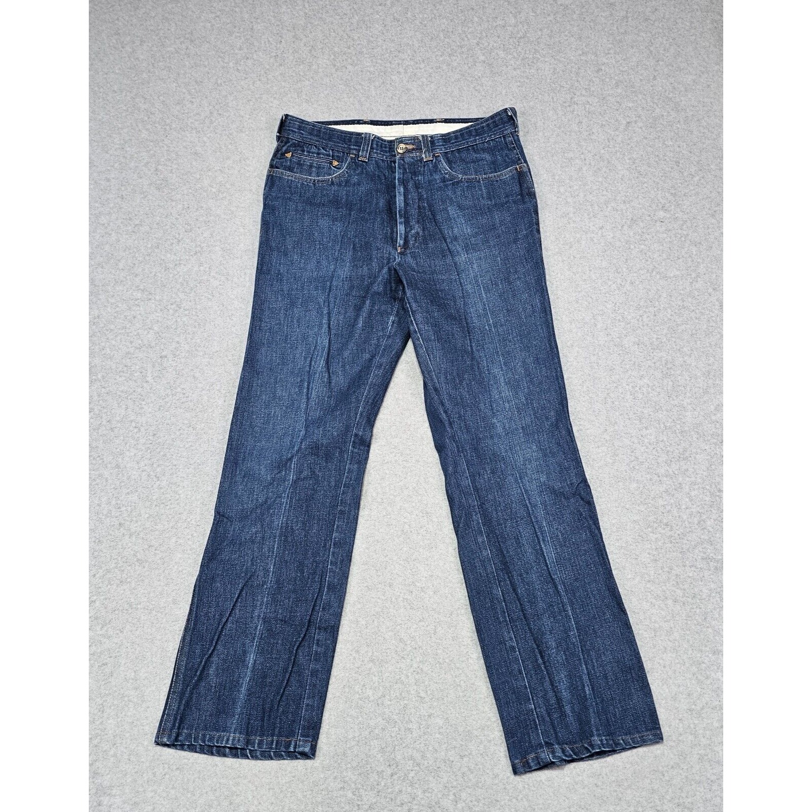 Vtg 70s Panatela Sportswear Levis Dark Wash Flare Denim Jeans Mens 31x29 Usa